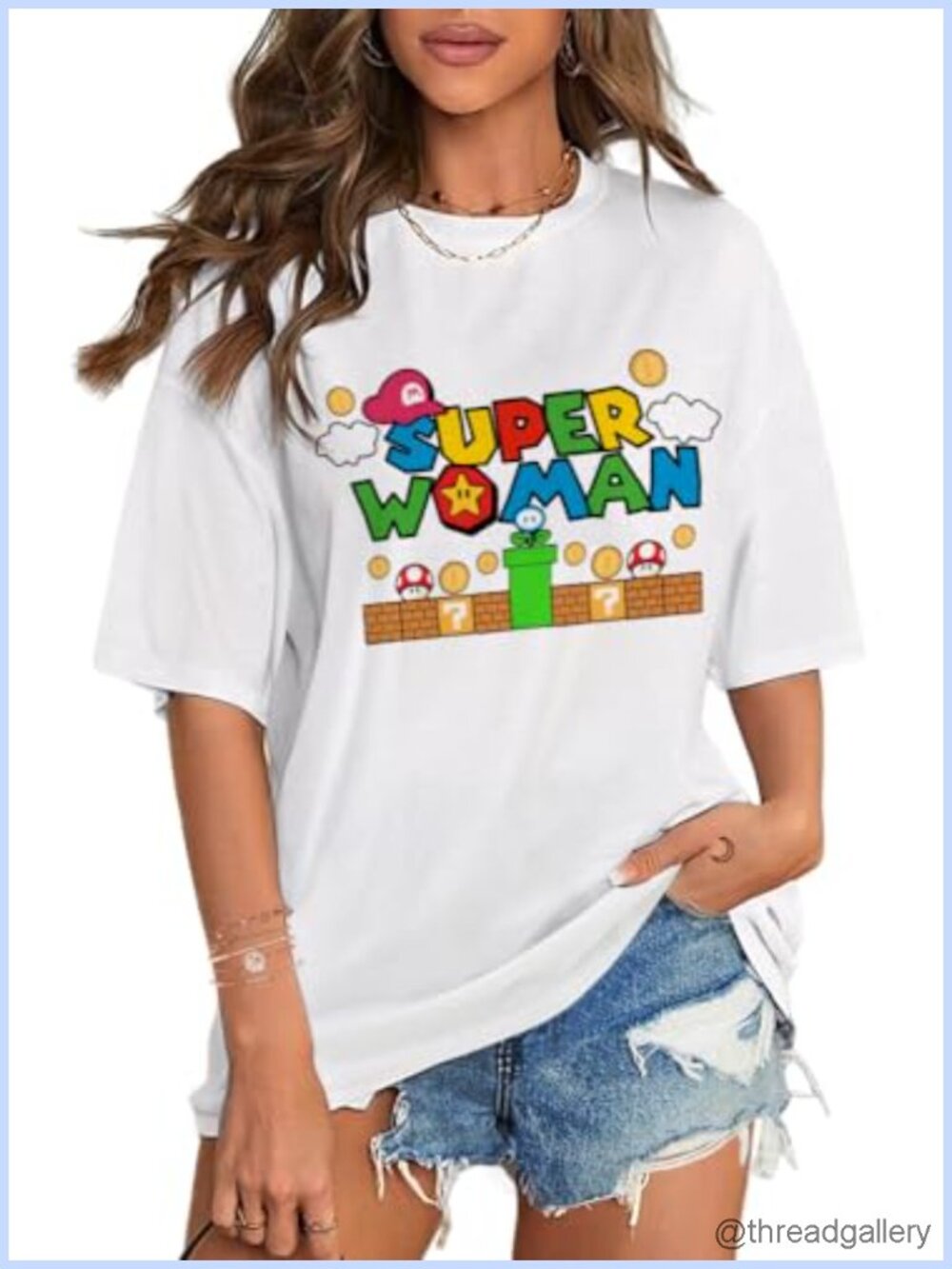 Oversized Graphic T Shirt 220g Pure Cotton Relaxed Fit Short Sleeve
